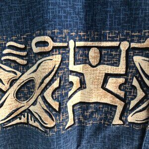 Teva Men's Shirt Short Sleeve Button Hawaiian Style‎ Cotton Size XL